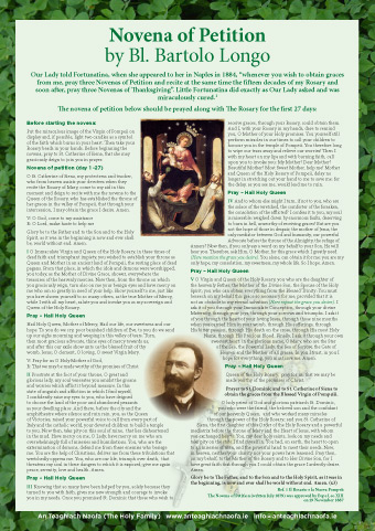 novena of petition